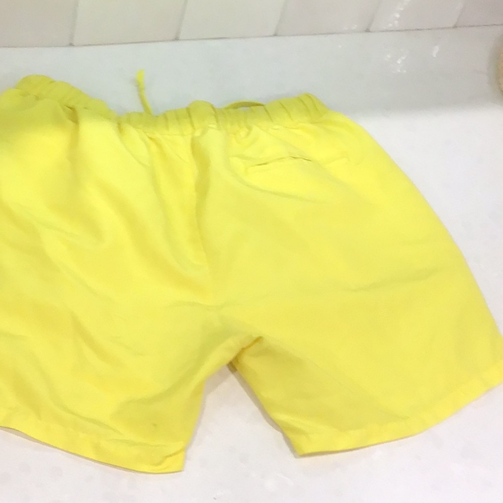 Yellow Men's Shorts - Picture 3 of 4